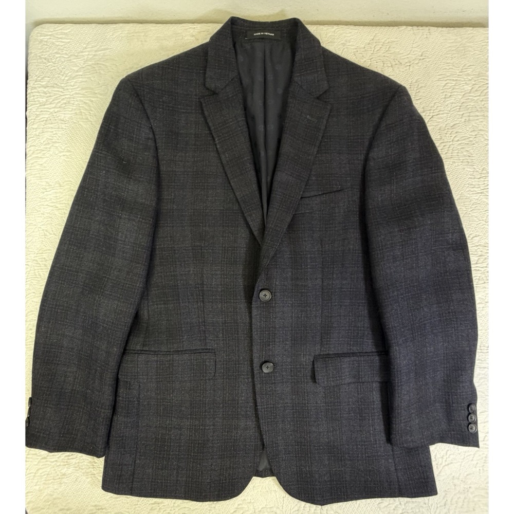 Awearness by Kenneth Cole Slim Fit Blazer 40R Dark Gray Suit Jacket 100% Wool